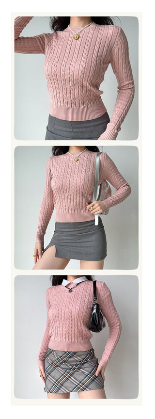twist knit sweater
