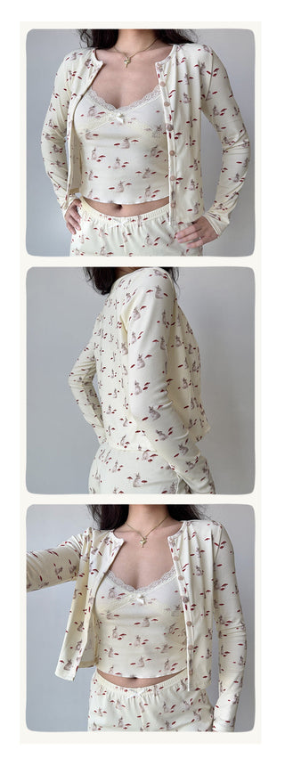 bunny pajamas set