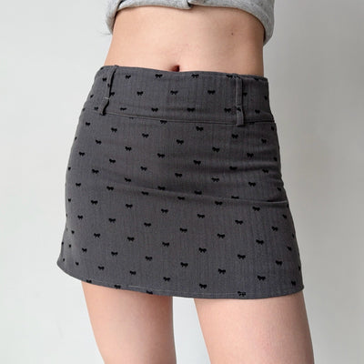 flocking bow skirt