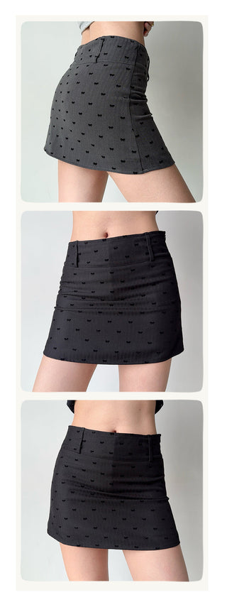 flocking bow skirt