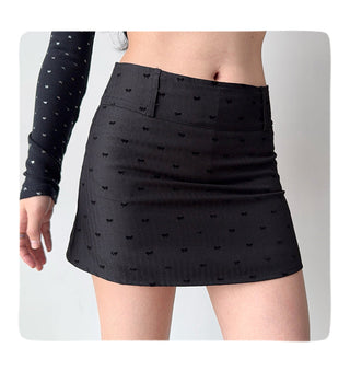 flocking bow skirt