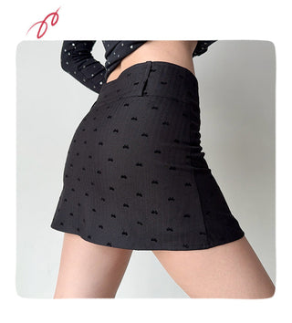 flocking bow skirt