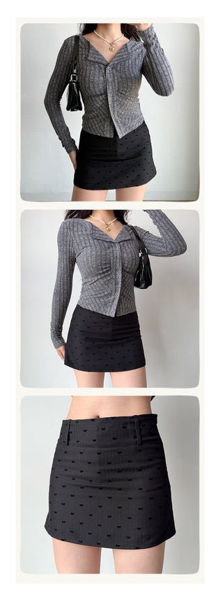 flocking bow skirt