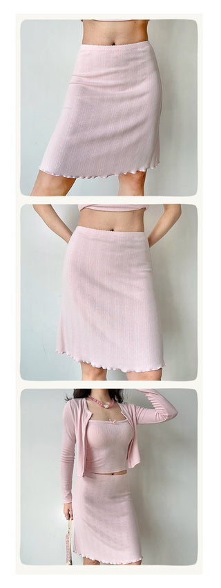 cardigan skirt set