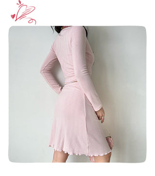 cardigan skirt set