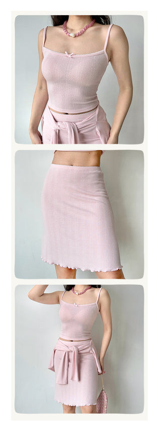 cardigan skirt set
