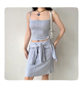 cardigan skirt set