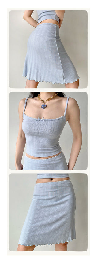 cardigan skirt set