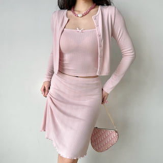 cardigan skirt set