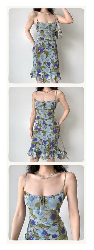 peplum suspender skirt
