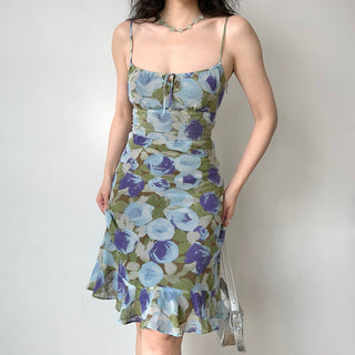 peplum suspender skirt