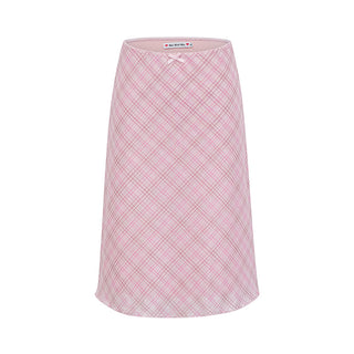 pink tartan skirt