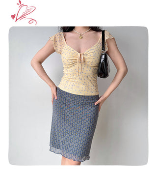 mesh sheath skirt