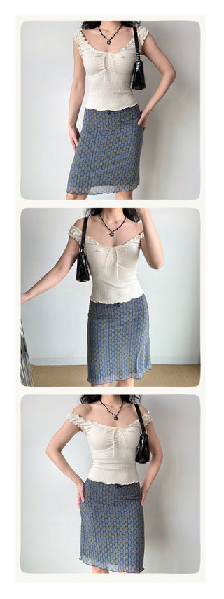 mesh sheath skirt