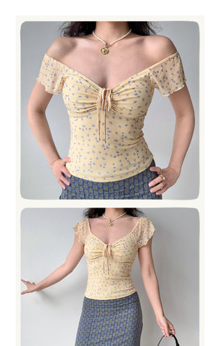 gauzy V-neck