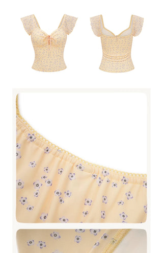 gauzy V-neck