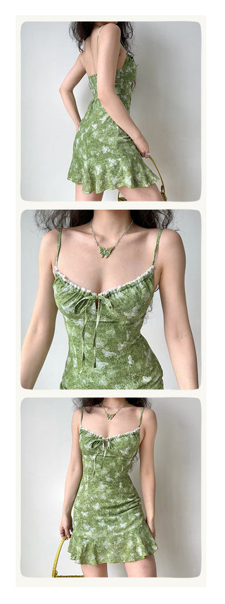 butterfly backless dress