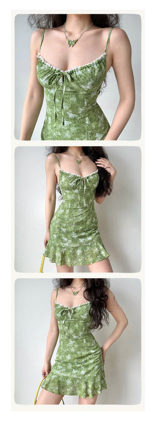 butterfly backless dress