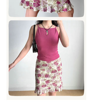 ruffled hip skirt
