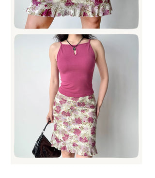 ruffled hip skirt