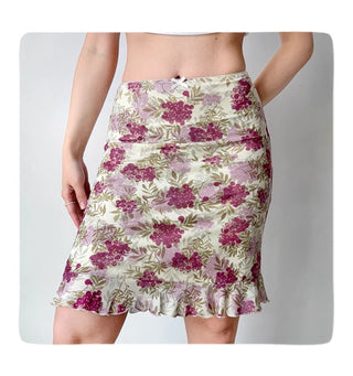 ruffled hip skirt