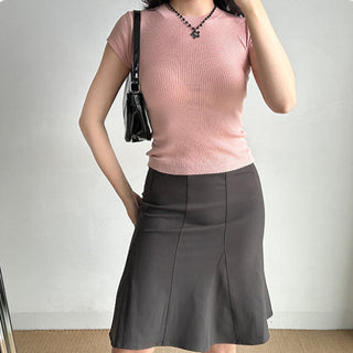Slim fit round neck sweater