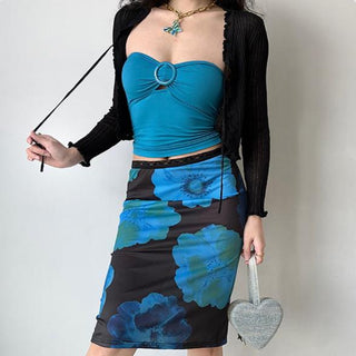 Hollowed-out semi transparent lace cardiagn