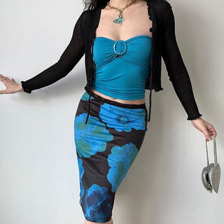 Hollowed-out semi transparent lace cardiagn