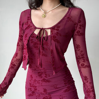 Embroidered Two-piece Set Dress