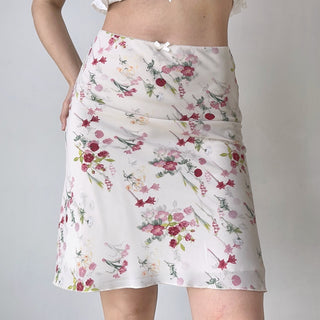Bouquet print skirt