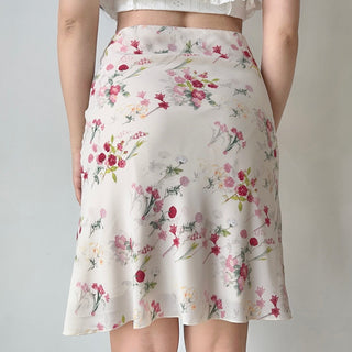 Bouquet print skirt