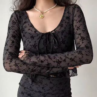 Strap slim cardigan & short skirt suit