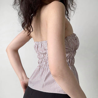 Slim-fit halter neck tube top