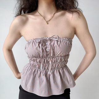Slim-fit halter neck tube top