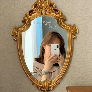 Golden Reflection Mirror and Tray