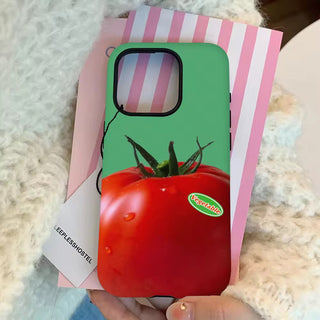 Tomato and Green Pepper iPhone Case