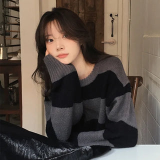 Winter striped knit