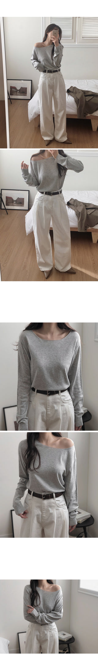 (6 colors) Chamomile Slim Knit
