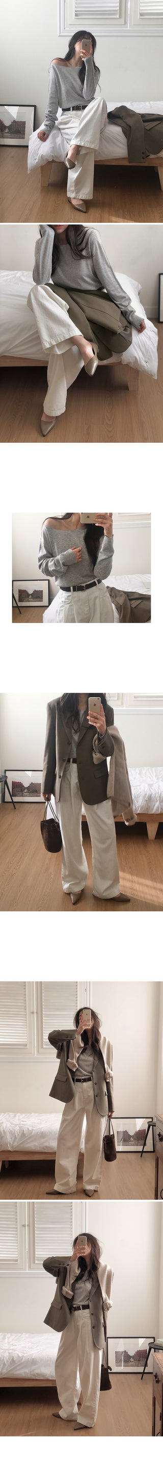 (6 colors) Chamomile Slim Knit