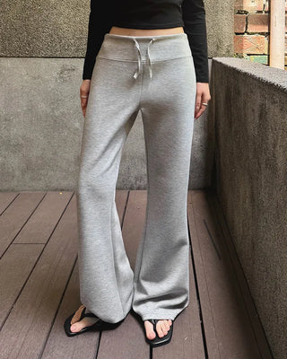 Modal-like bootcut training pants