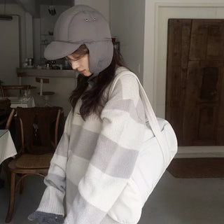 Winter striped knit