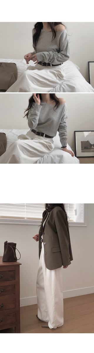 (6 colors) Chamomile Slim Knit