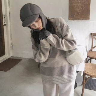 Winter striped knit