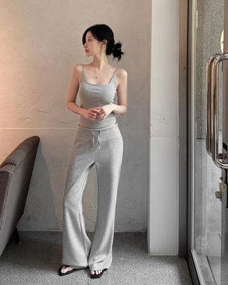 Modal-like bootcut training pants
