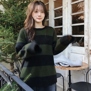 Winter striped knit