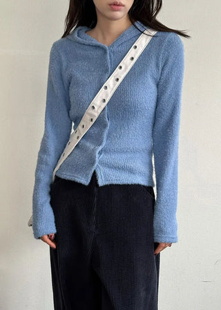 hairy hoody cardigan (3c)