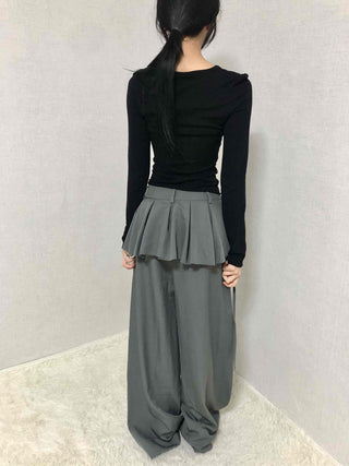 Techwear Cargo Belted Loose Fit Slacks