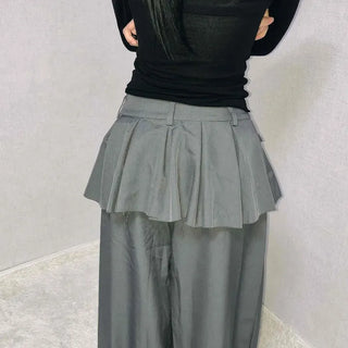 Techwear Cargo Belted Loose Fit Slacks