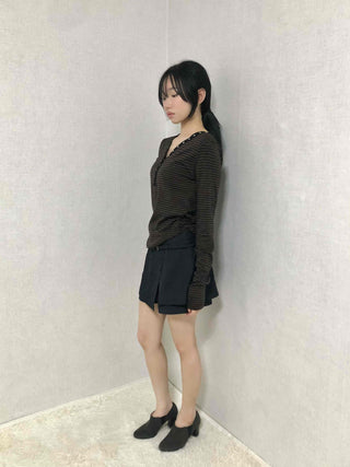 Minimal A-line Shorts with Metal Ring Accent