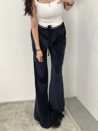 Cheno Low-rise Velour Velvet Pants